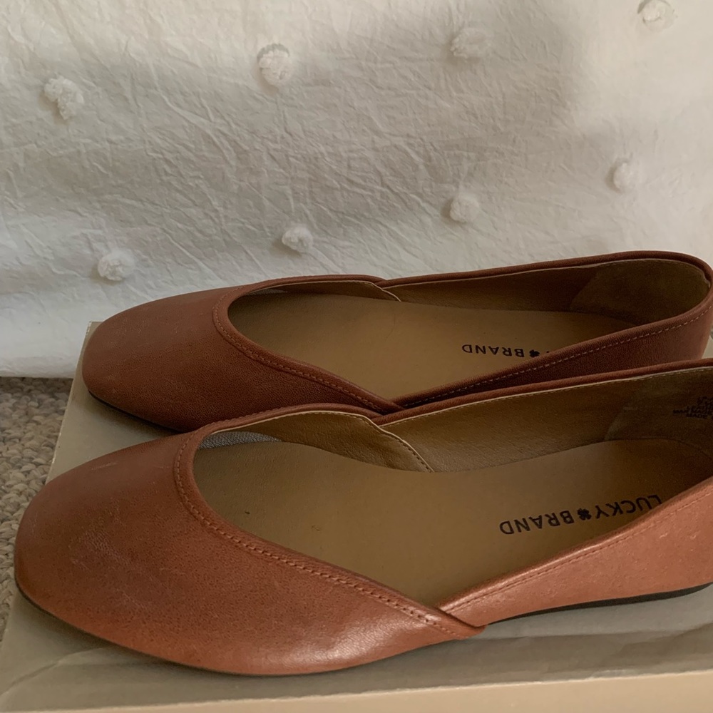 Lucky Brand Brown Leather Flats